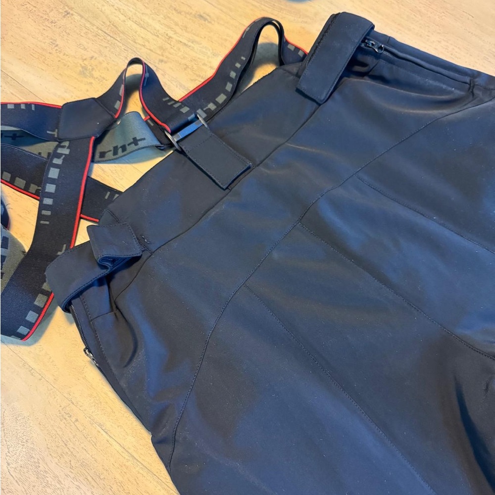 RH+ Men's Black Snow Pants with Suspenders